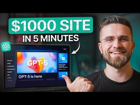 I Let AI Build a $1000 Website in 60 Seconds... SHOCKED thumbnail
