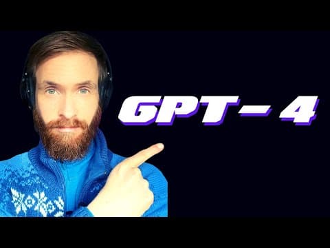 GPT-4 First Impression - A New Era Begins? thumbnail