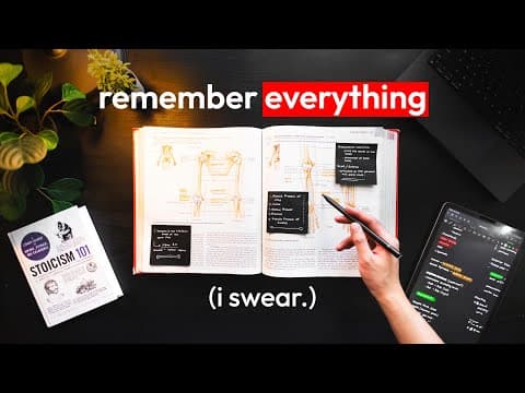 I learned a method to INSTANTLY REMEMBER EVERYTHING I read. (Cognitive Unloading Method) thumbnail