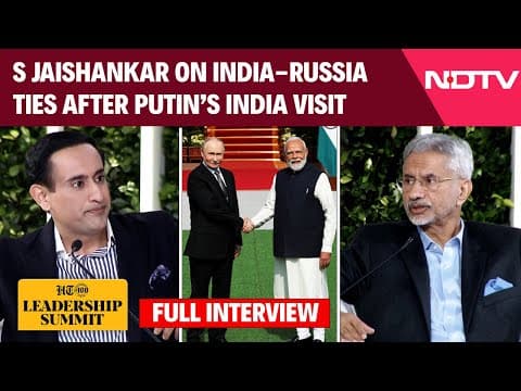 S Jaishankar Interview | "India-Russia Steadiest Big Relationship": S Jaishankar To NDTV thumbnail