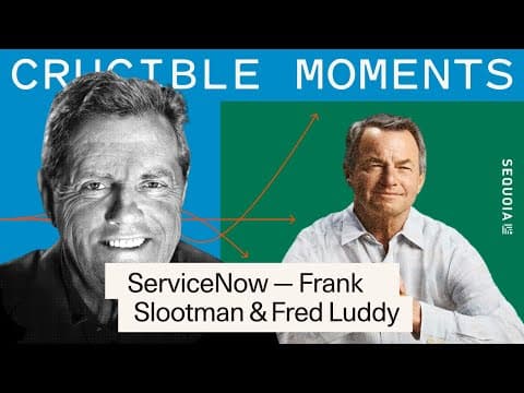 ServiceNow ft. Frank Slootman and Fred Luddy - From Starting Over at 50 to Dodging a $150B Mistake thumbnail