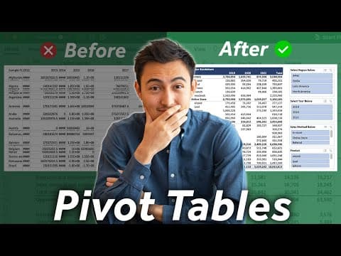 Pivot Tables: MUST-KNOW for Business & Finance Professionals thumbnail