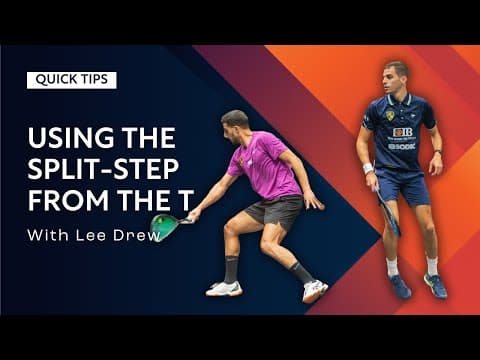 Squash Tips: Using The Split-Step From The T | With Lee Drew | Movement & Footwork thumbnail