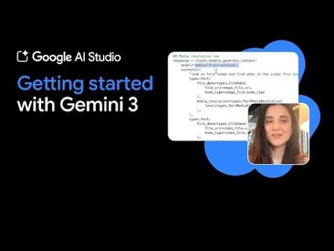 Gemini 3 for Developers thumbnail