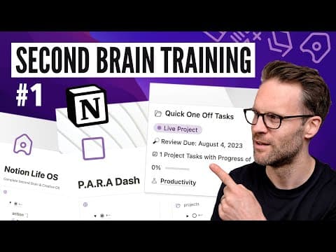 My Notion Life OS Beginner's Guide: How To Setup A Second Brain! # 1 thumbnail