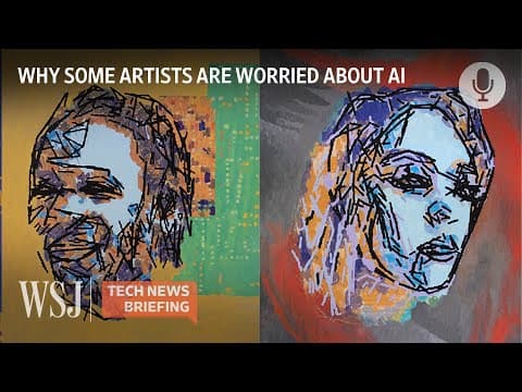 How Generative AI Could Replace Artists in Creative Industries | WSJ Tech News Briefing thumbnail