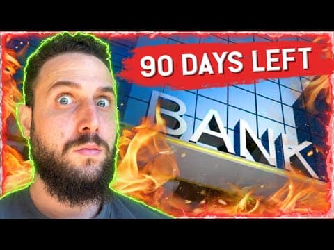 WARNING: 90 DAYS LEFT!! Will Bank Bailouts to send Bitcoin to $1 Million?! thumbnail