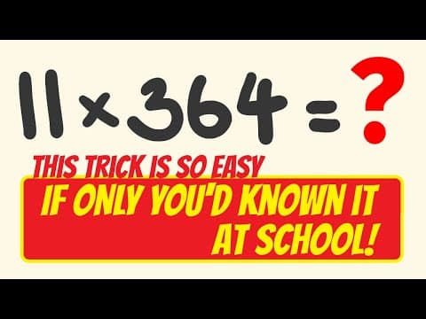 Mastering 11 Times Table: A Simple Trick thumbnail