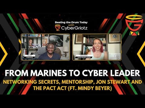 EP-S1003 From Marines → Cyber Leader: Networking Secrets, Mentorship & Jon Stewart (ft. Mindy Beyer) thumbnail