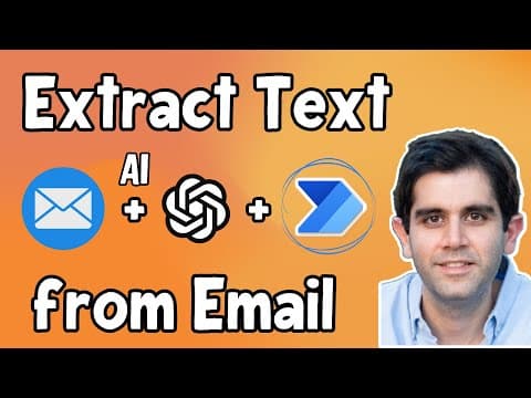 Extract text from Email Body using AI in Power Automate flows | Azure OpenAI GPT thumbnail