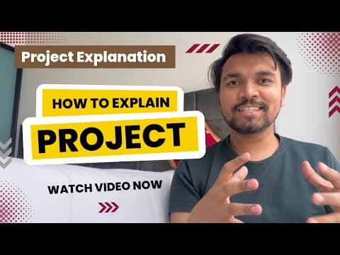 Tell Me About Your Project Experience? | How To Explain Project During An Interview | NitMan Talks thumbnail