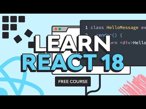 Learn React 18: The Complete React Developer Course | FREE COURSE thumbnail
