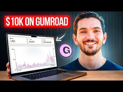 How I Made $10,000 on Gumroad (Exact Steps) thumbnail