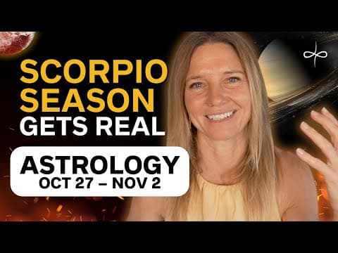 Embodied Astrology Oct 27 – Nov 2 | Scorpio Season Gets Real — Venus × 3I ATLAS & Dark Goddess Power thumbnail