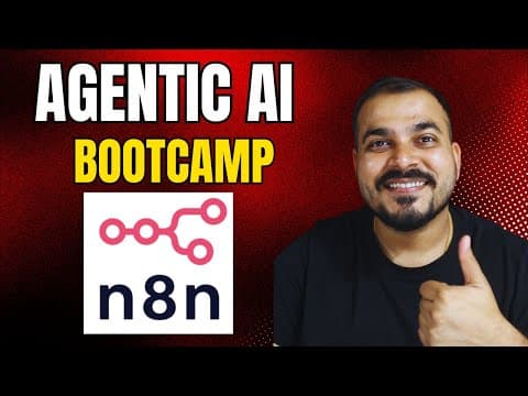 Agentic AI Bootcamp With No Code Tools n8n Udemy Course Announcement thumbnail