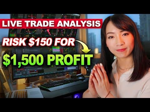 LIVE TRADING - How I Risk $150 To Make $1500 thumbnail