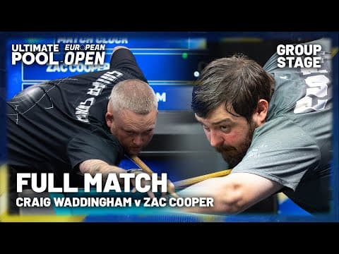 RAZER-SHARP PERFORMANCE | Craig Waddingham v Zac Cooper | European Open | Group stages thumbnail