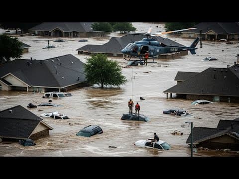 Chaos in Texas Today! Storm, Sudden Floods Destroyer Homes, Cars in Lampasas thumbnail