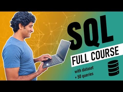 Learn SQL for Data Analysis in one hour (with sample dataset + 50 queries) thumbnail