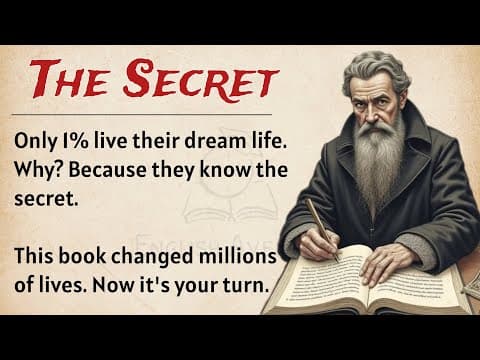 The Secret Book Summary || Graded Reader || Audiobook || Improve Your English ✅ || ESL thumbnail