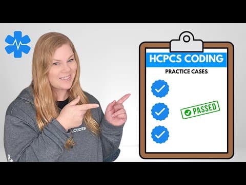 HCPCS Coding Practice -  CPC Exam Questions and Walkthrough thumbnail