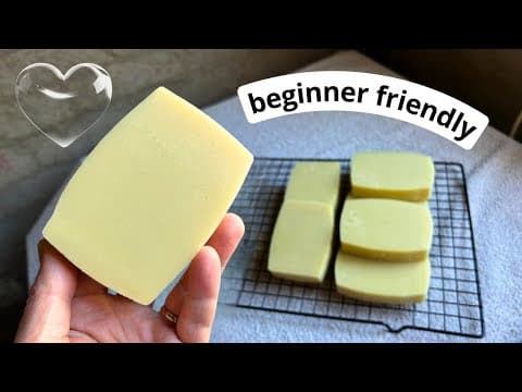 Soap Making Tutorial and Recipe for Absolute Beginners (you can do it!) thumbnail