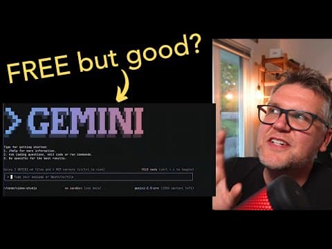 Google Gemini CLI Is FREE – 5 Insanely Useful Features You Need to See thumbnail