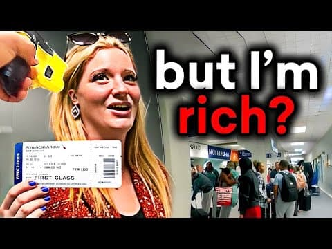 When Dumb First Class Passengers Get Arrested at Airport thumbnail