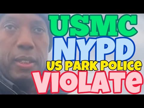 MUST SEE ‼️| USMC | NYPD | US Park Police | attempt to violate rights ‼️ #viral #copwatch thumbnail