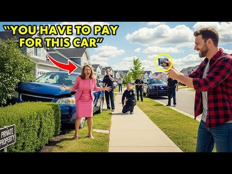 HOA Karen Kept Driving Over My Hedge — So I Set A Trap That Destroyed Their Car! thumbnail