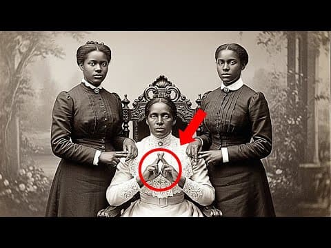It was just a portrait of a mother and her daughters — but look more closely at their hands. thumbnail