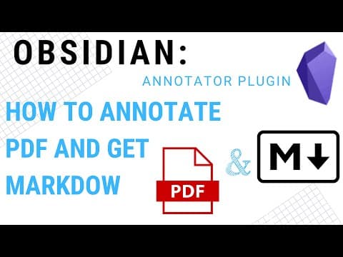 Annotate PDFs in Obsidian - Annotator Plug-in thumbnail