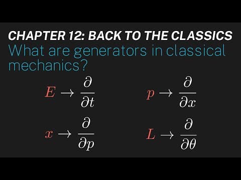 Ch 12: What are generators in classical mechanics? | Maths of Quantum Mechanics thumbnail