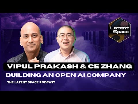 Building an open AI company - with Ce and Vipul of Together AI thumbnail