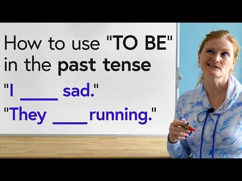 English for Beginners: "TO BE" in Past Tense thumbnail
