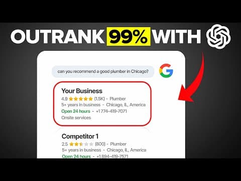 I Ranked 200+ Businesses #1 Using 5 AI Prompts thumbnail