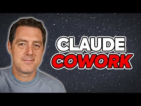 Anthropic just dropped Claude Cowork... (SO GOOD) thumbnail