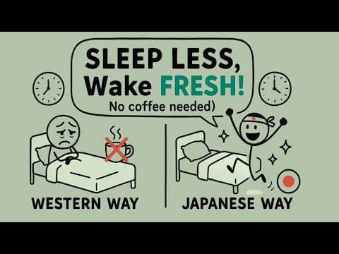 How to Sleep LESS hours and wake up FRESH like the Japanese (No Coffee Needed fr) thumbnail