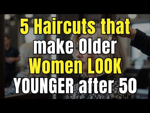 5 Haircuts that make Older Women LOOK YOUNGER after 50 | Wise advice thumbnail