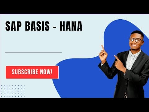 SAP BASIS & HANA - INTRO thumbnail
