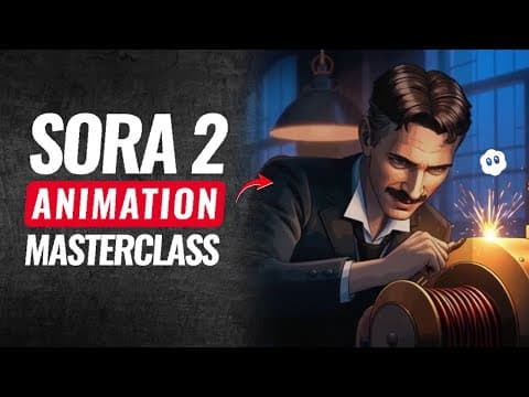 Sora 2 Tutorial: How to Create Sora 2 Animation Story Using Prompts with Consistent Characters thumbnail