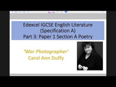 Analysis of ‘War Photographer’ by Carol Ann Duffy thumbnail