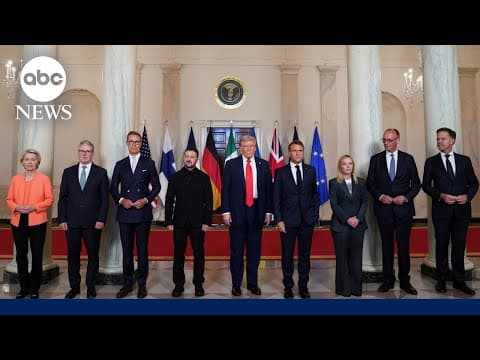 Trump, Zelenskyy meet with European leaders at White House thumbnail
