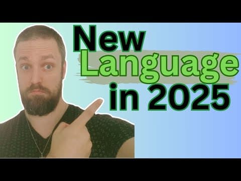 How to learn a language in 2025 thumbnail