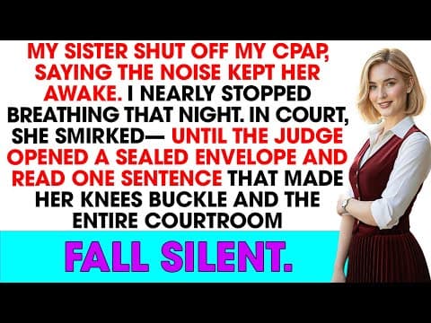 My sister shut off my ventilator at night because the noise kept her awake. In court, she trembled.. thumbnail