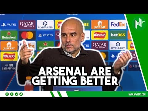 UNBELIEVABLE Arsenal, EXTRAORDINARY Arteta | Pep Guardiola | Arsenal v Man City thumbnail