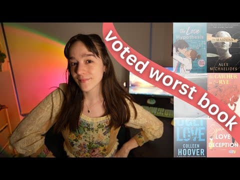 I asked 700 people what their worst book is ☠️ thumbnail