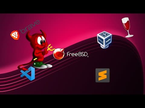 FreeBSD - installing Linux apps (Brave browser, Sublime), VS Code, Wine, and VirtualBox thumbnail