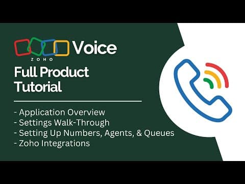 Zoho Voice Full Product Tutorial thumbnail