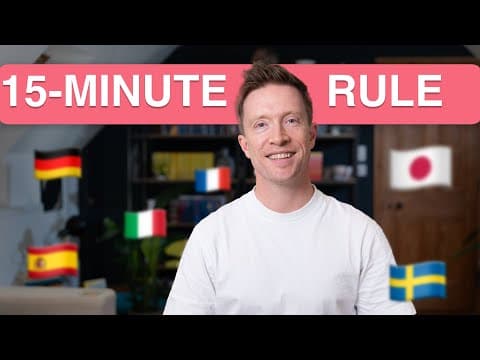How To Finally Get Fluent In A New Language (even if you're busy) thumbnail